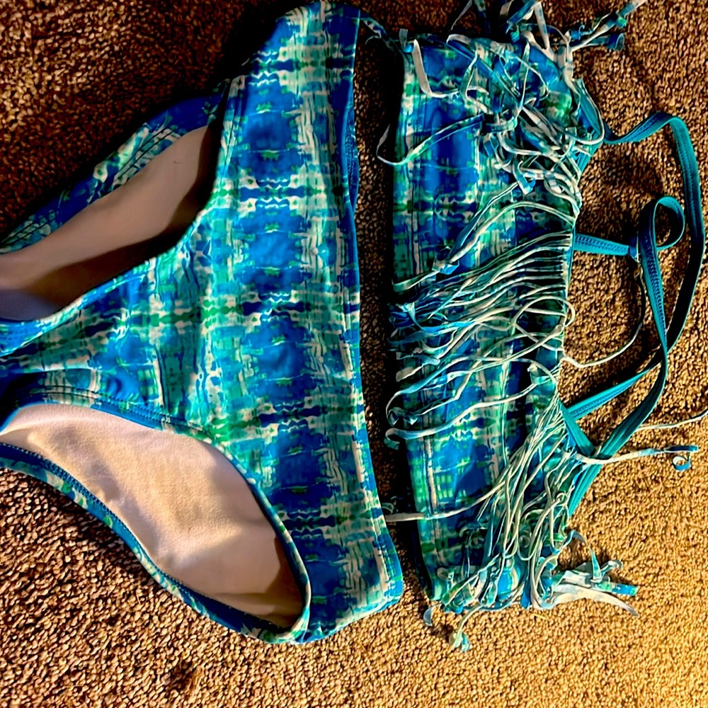 Kids girl blue bikini